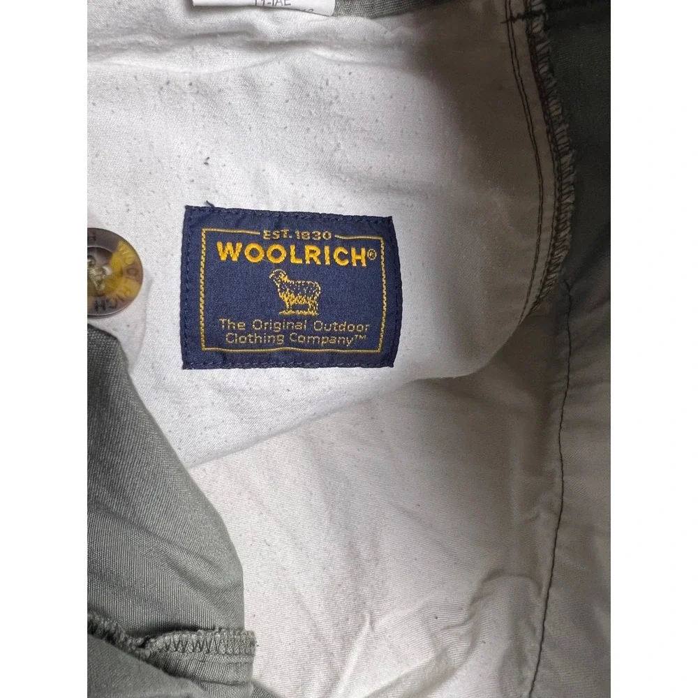 Woolrich Cargo Shorts Mens 38 Field Stone Grey Green 100% Cotton Utility 3012